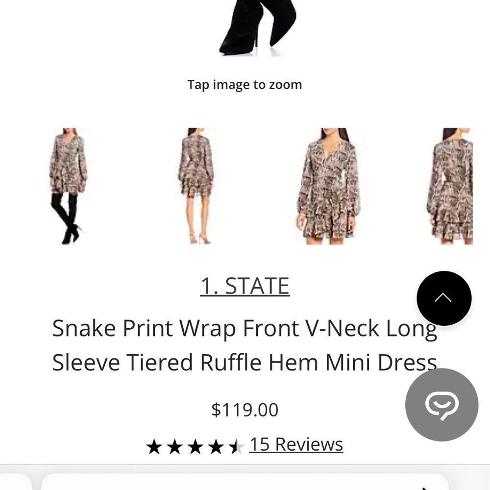 1. State Python Print Wrap Dress (0) - image 5